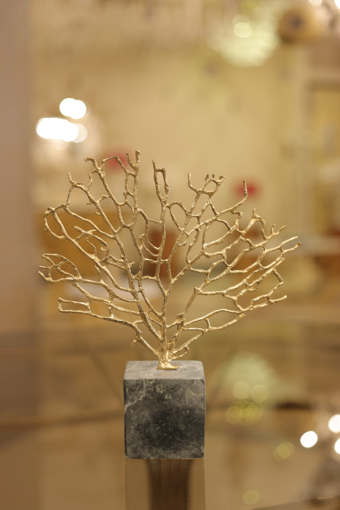 Bavana accessory 28 cm * 20 cm copper marble base code 71213500 shiny