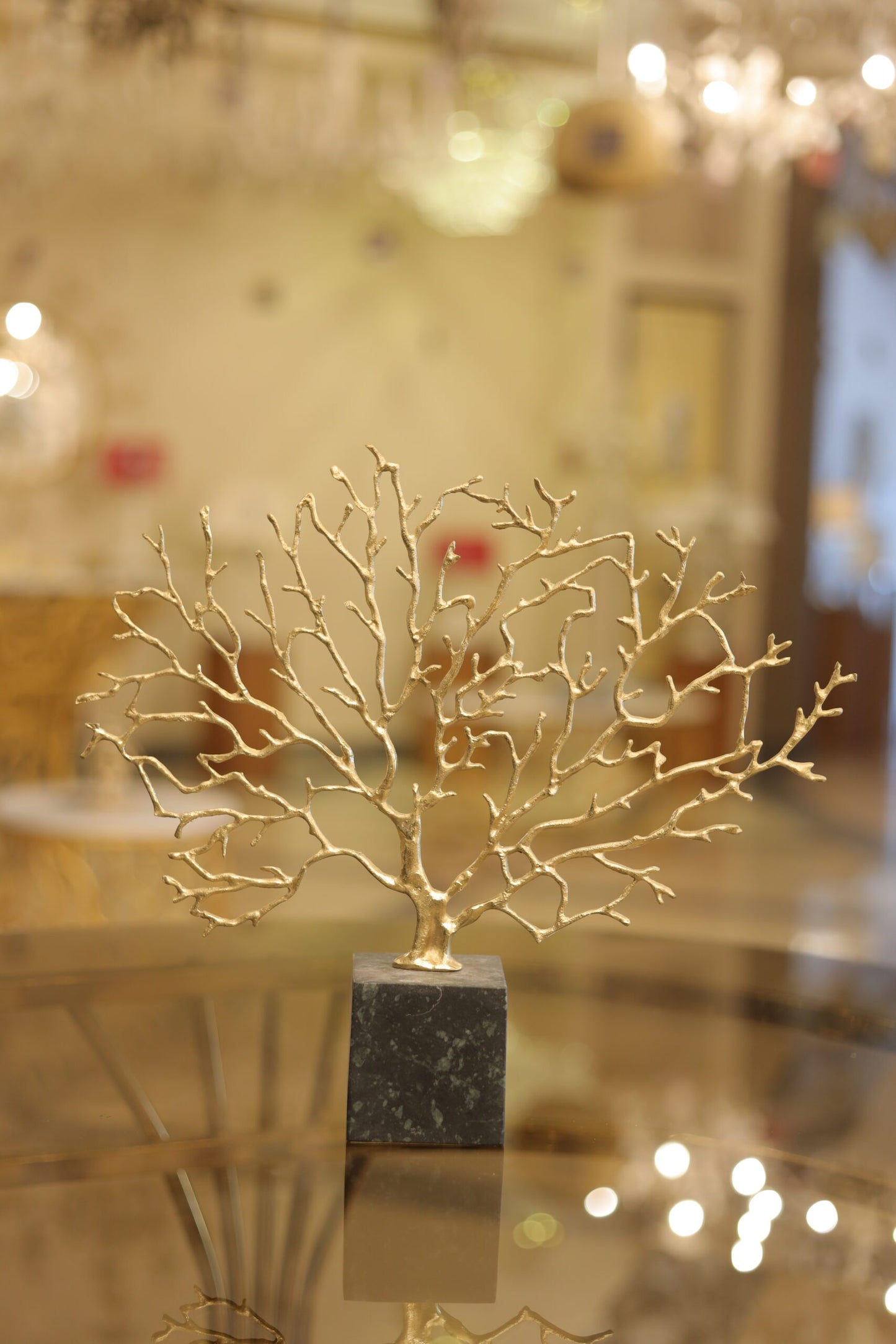 إكسسوار بافانا، 40 سم × 25 سم، قاعدة من الرخام النحاسي، المنتج 71213400، لامع