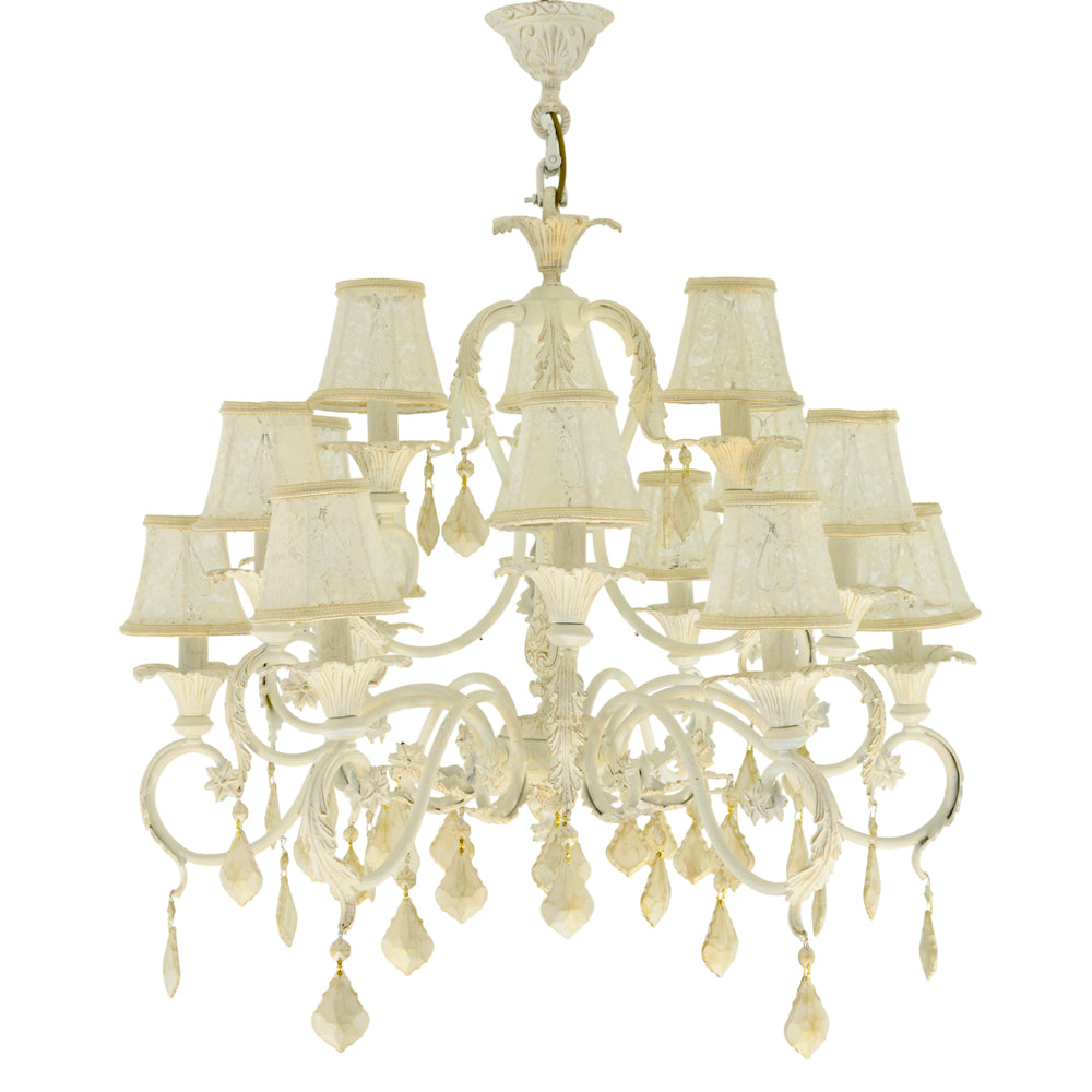 Alaska 15 Lights Whitey Chandelier