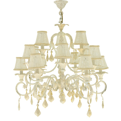 Alaska 15 Lights Whitey Chandelier