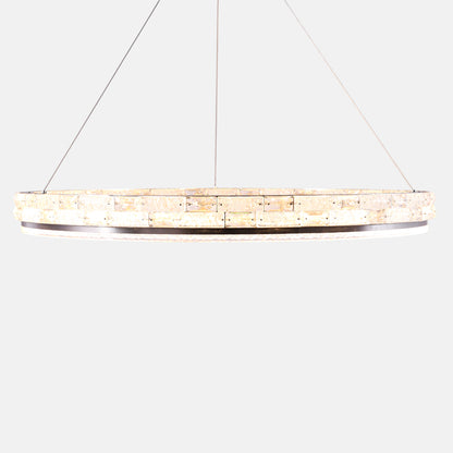 Alpha LED Chandelier, Metal, 80×60cm - Chrome Black