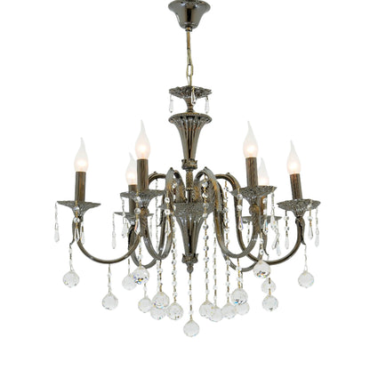 Elysee 6 Lights Black Chandelier