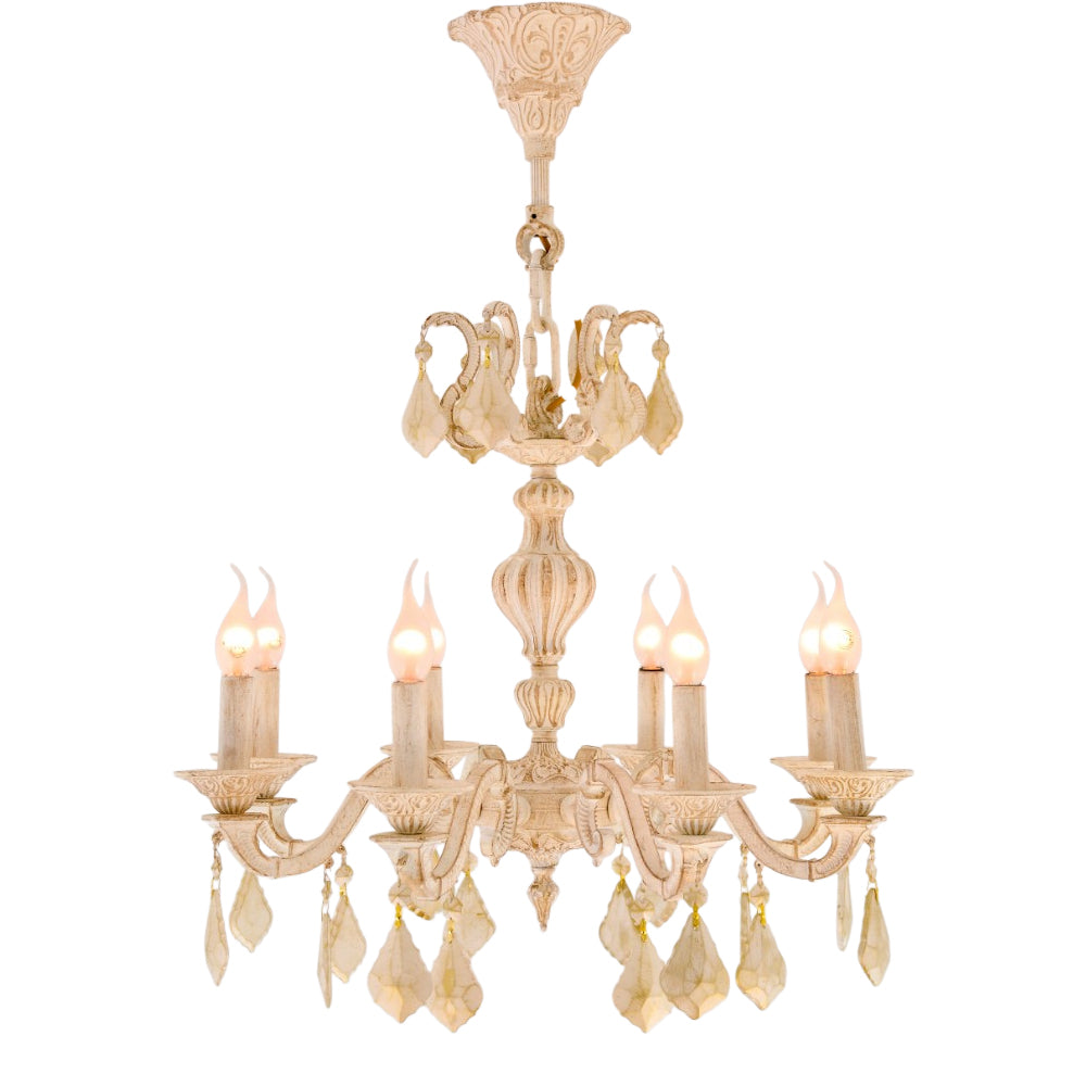 Amsterdam 8 Lights Whitey Chandelier