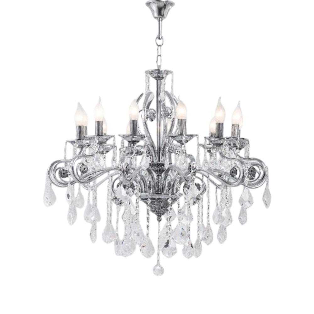 Ankara 10 bulbs chrome chandelier