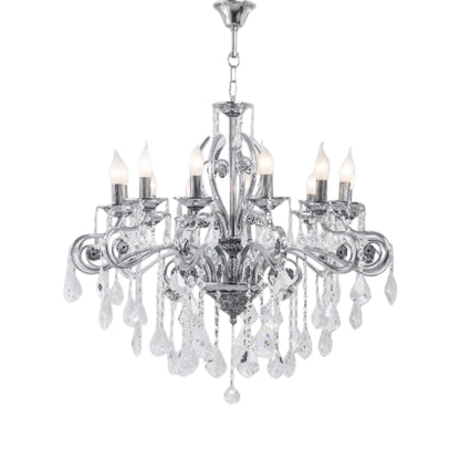Ankara 10 bulbs chrome chandelier