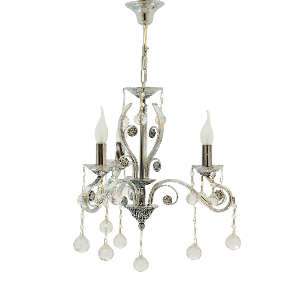 Ankara Chrome 3 Lights Chandelier