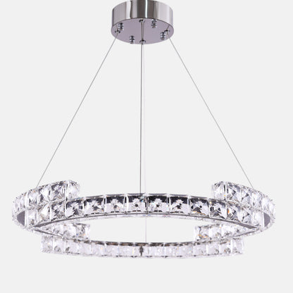 Pedro Round Chandelier, Metal, 60×70cm - Chrome