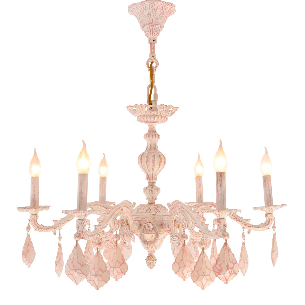Pure 6-light Whitey Chandelier