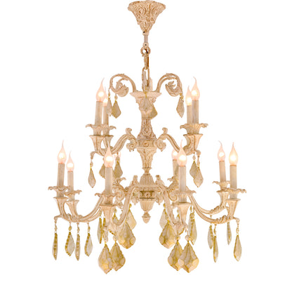 Tree Crown 12 Lights Whitey Chandelier