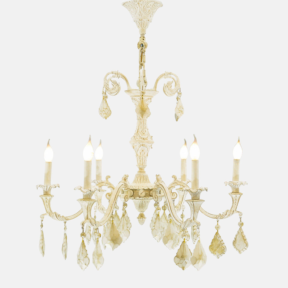 Tree Crown 6 Lights Whitey Chandelier