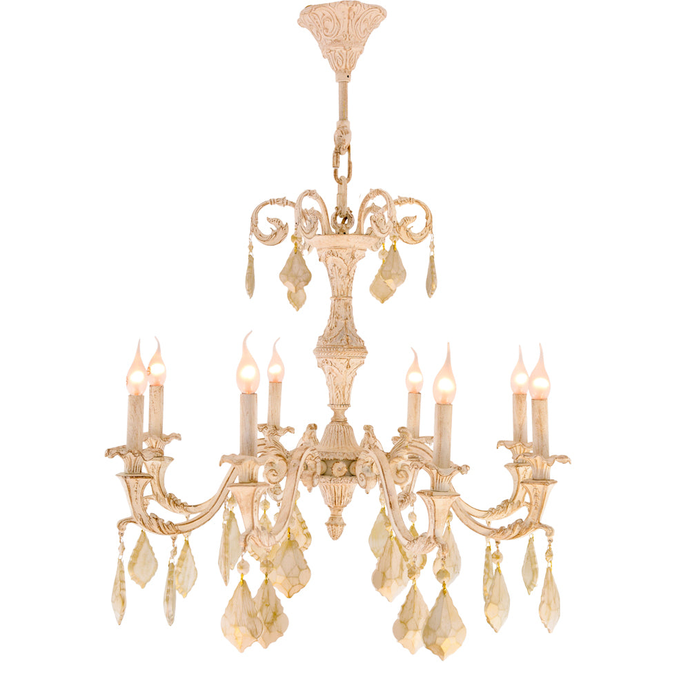 Tree Crown 8 Lights Whitey Chandelier