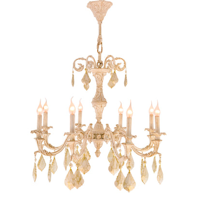 Tree Crown 8 Lights Whitey Chandelier