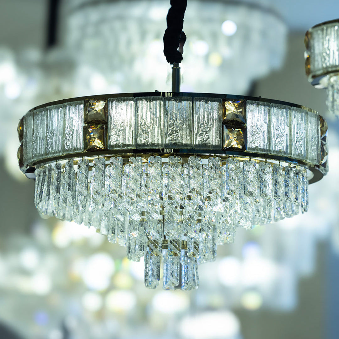 Leader 60 cm Solitaire Gold Chandelier