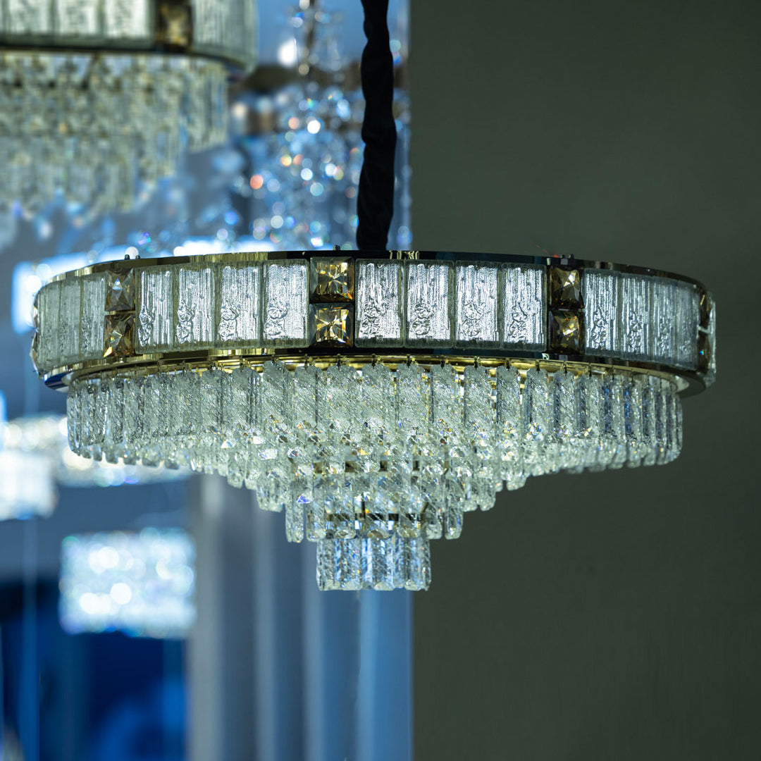 Leader 80 cm Solitaire Gold Chandelier