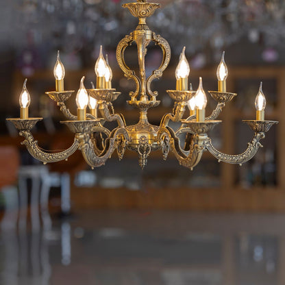 Galaxy 12 lamps bronze chandelier