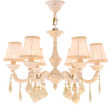 Galaxy 6 bulbs chandelier Whitey