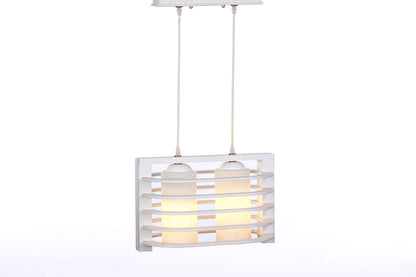 معلقان ب 2 لمبة على شكل دوائر بيضاء