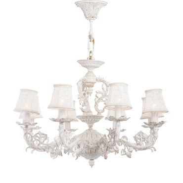 Rogina Chandelier, 8 Lights, Aluminum, 64×80cm - Whitey