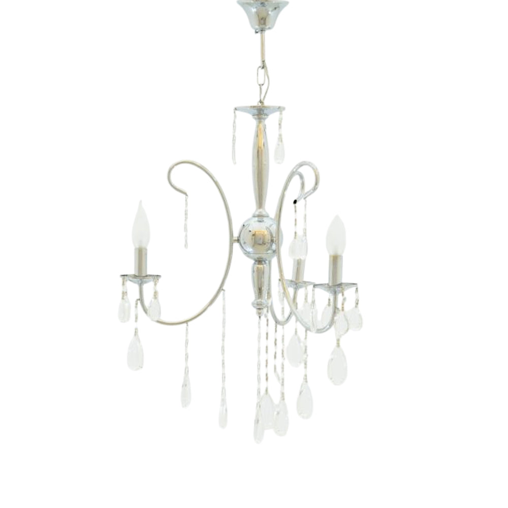 Rona Chandelier, 3 Lights, Metal, 50×70cm - Chrome