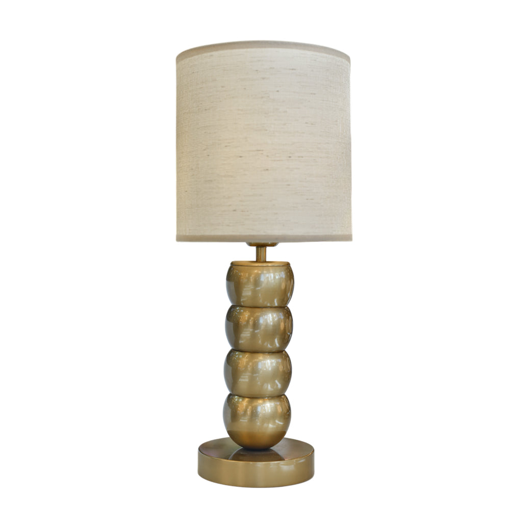 Ayat table lamp bronze with oxide lampshade