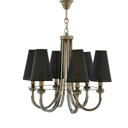 Chains 6-light black Chandelier
