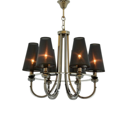 Chains 6-light black Chandelier