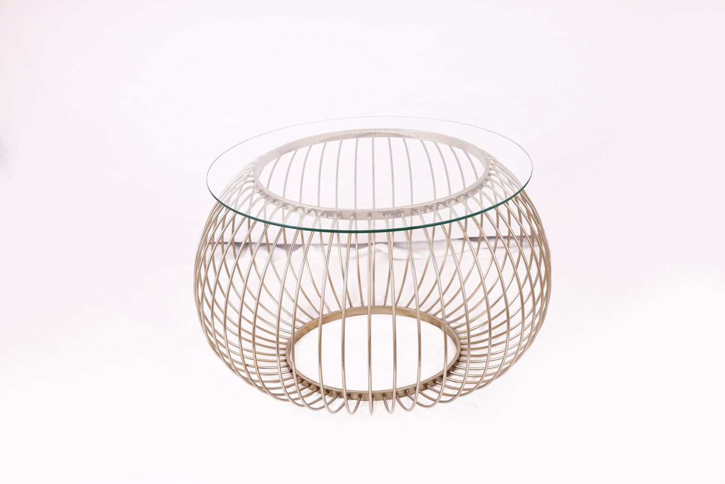 Wire table 75 cm oval 5717 solitaire gold