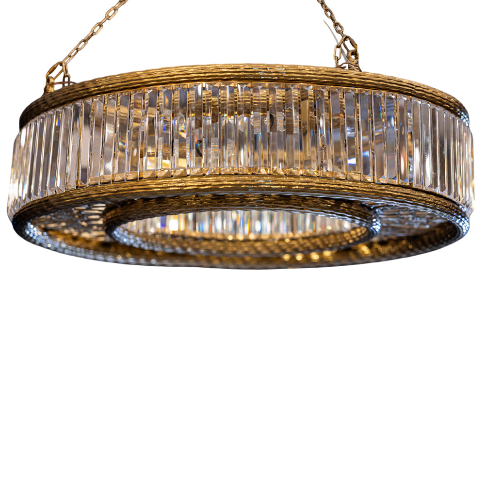 cylinder 80 cm shiny chandelier