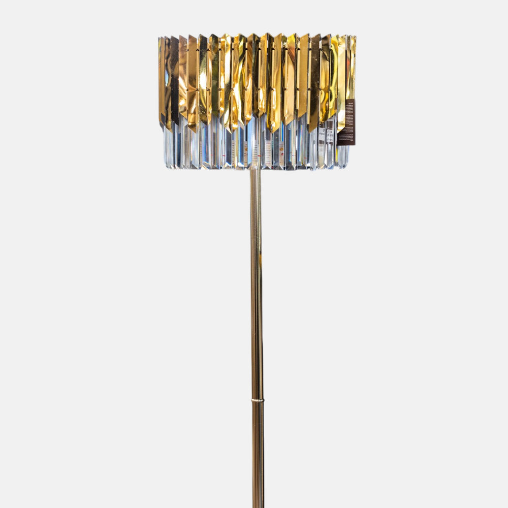 Arrow Solitaire Gold Floor Lamp