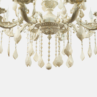 Swedish 8 lamps whitey chandelier