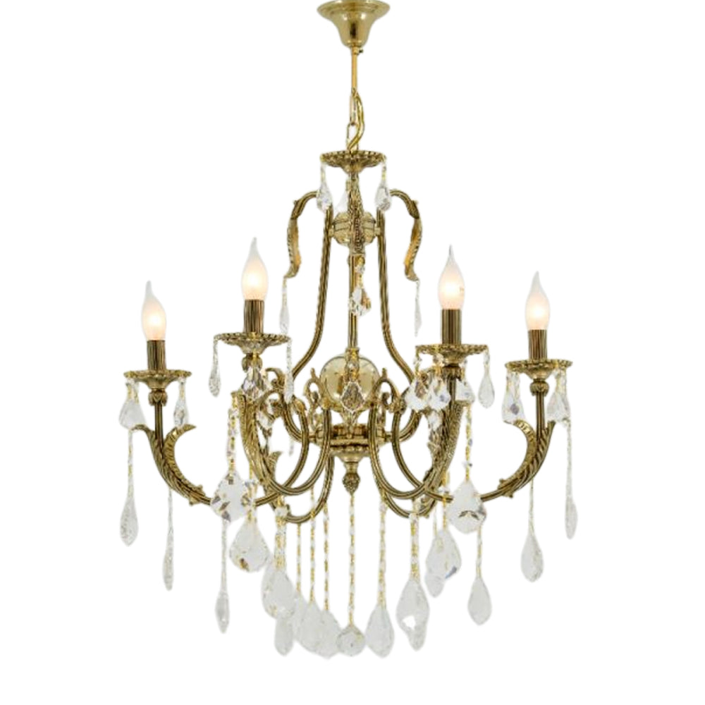 نجفة سوليتير جولد بستة لمبة حادة