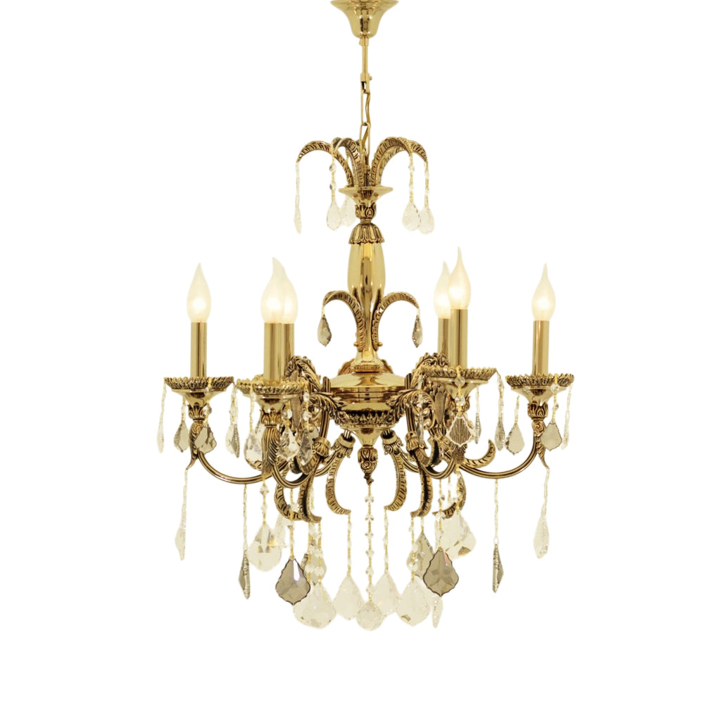 نجفة ذهبية بستة لمبة من تاووس