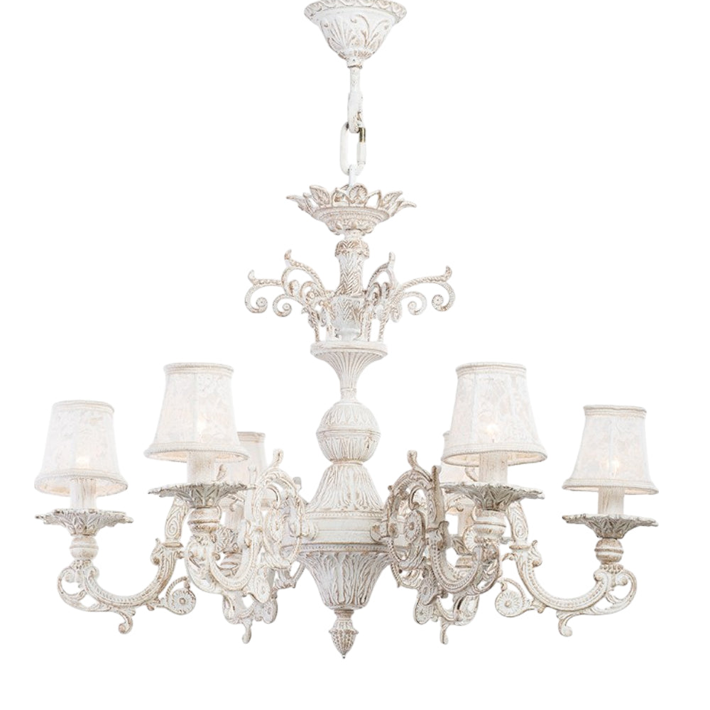 Eyes Chandelier, 6 Lights, Aluminum, 76×80cm - Whitey