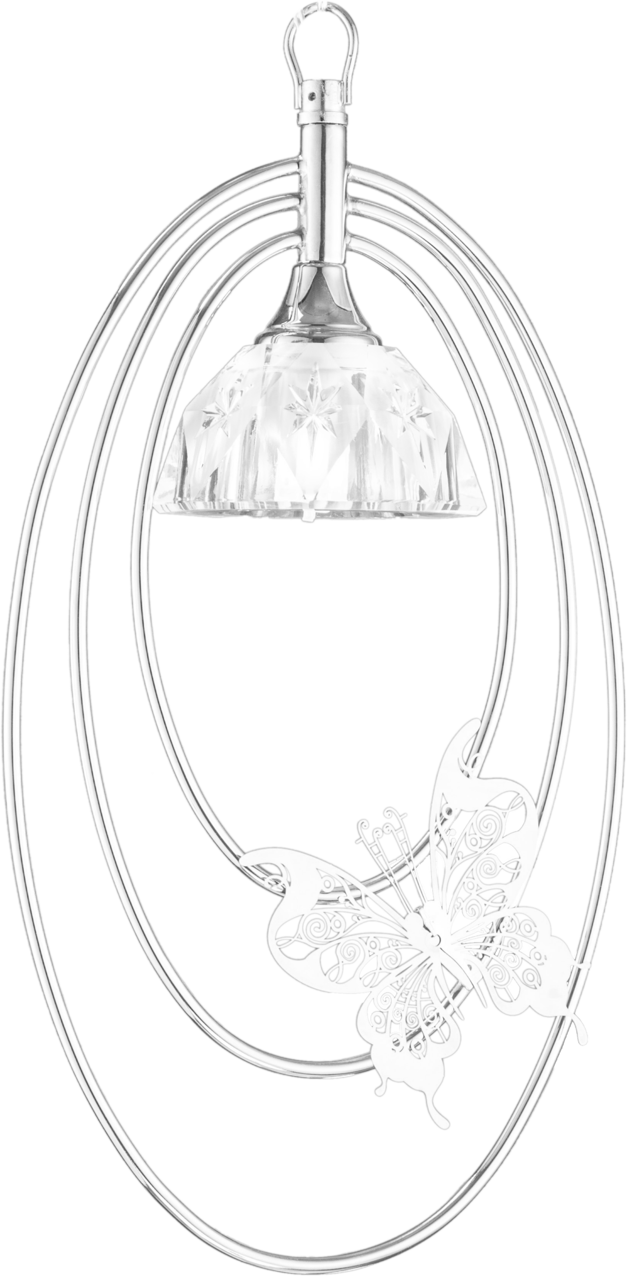 Lantern 3 Oval Ring G9 Chrome