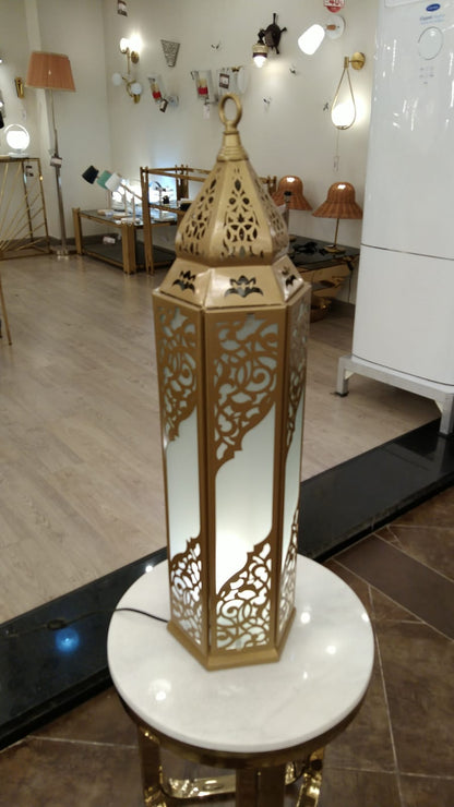 Medium Arabic metal electrostatic ramadan lantern 152274