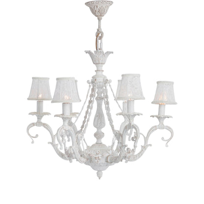 Versaille Chandelier, 6 Lights, Aluminum, 64×80cm - Whitey