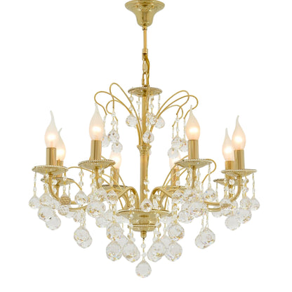 نجفة فلو، 8 مصابيح، معدنية، 60×70 سم - سوليتير جولد