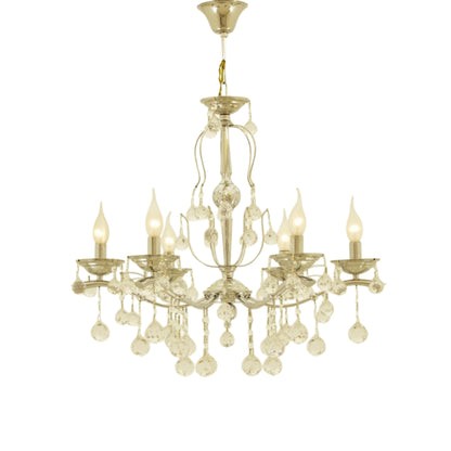 Fiona 6-light chrome chandelier