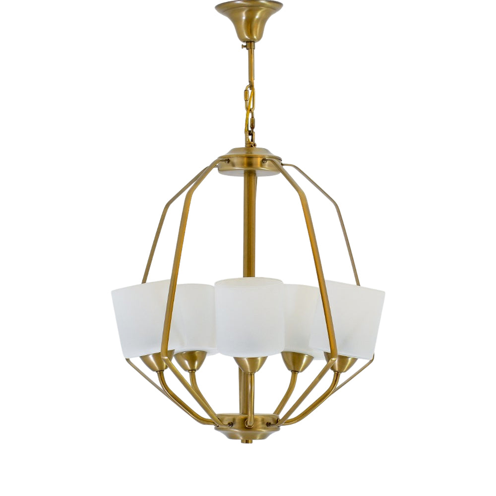 Katina chandelier, 5 lamps - Oxide