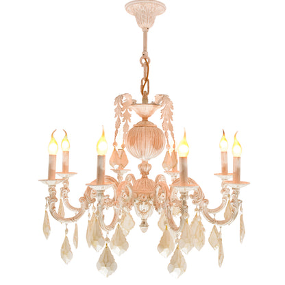 Cuba Chandelier, 8 Lights, Aluminum, 75×55cm - Whitey