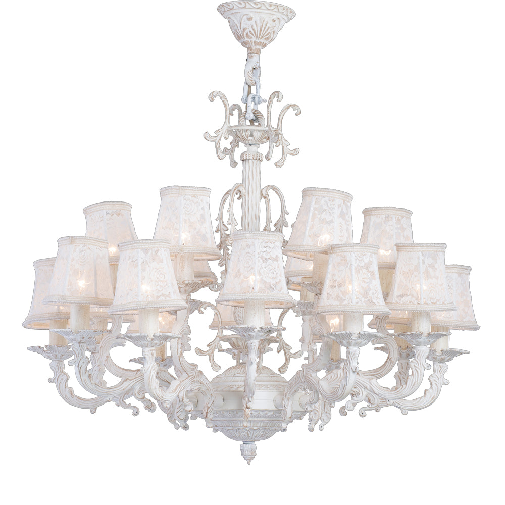 Bride 18 Lights Whitey Chandelier