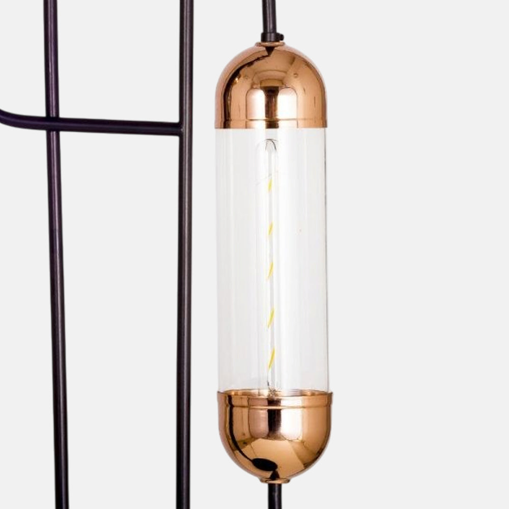 Kenooz 2 Bulb Rose Gold Floor Lamp
