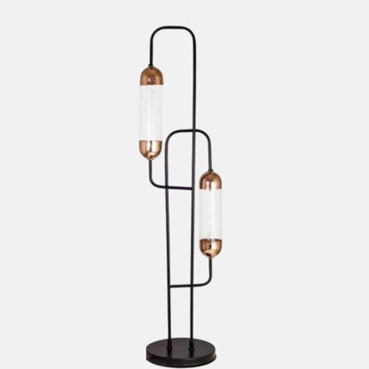 Kenooz 2 Bulb Rose Gold Floor Lamp