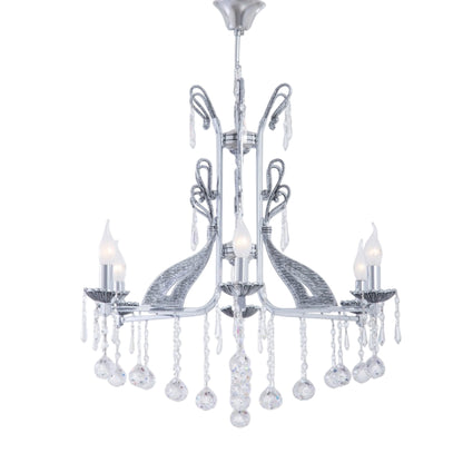 L-6 bulbs Chrome Chandelier