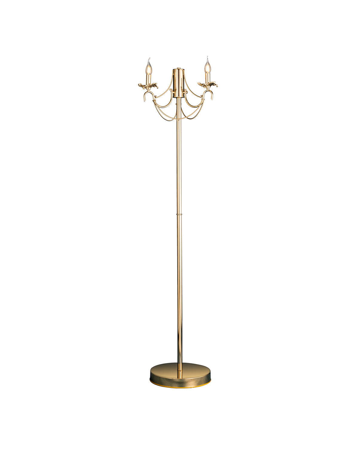 Floor Lamp 3 New Curtain Arm 5561 Solitaire Gold