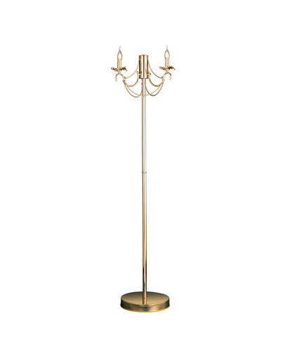 Floor Lamp 3 New Curtain Arm 5561 Solitaire Gold