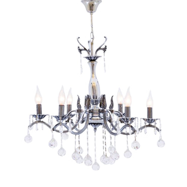 Luma 6-bulb chrome chandelier