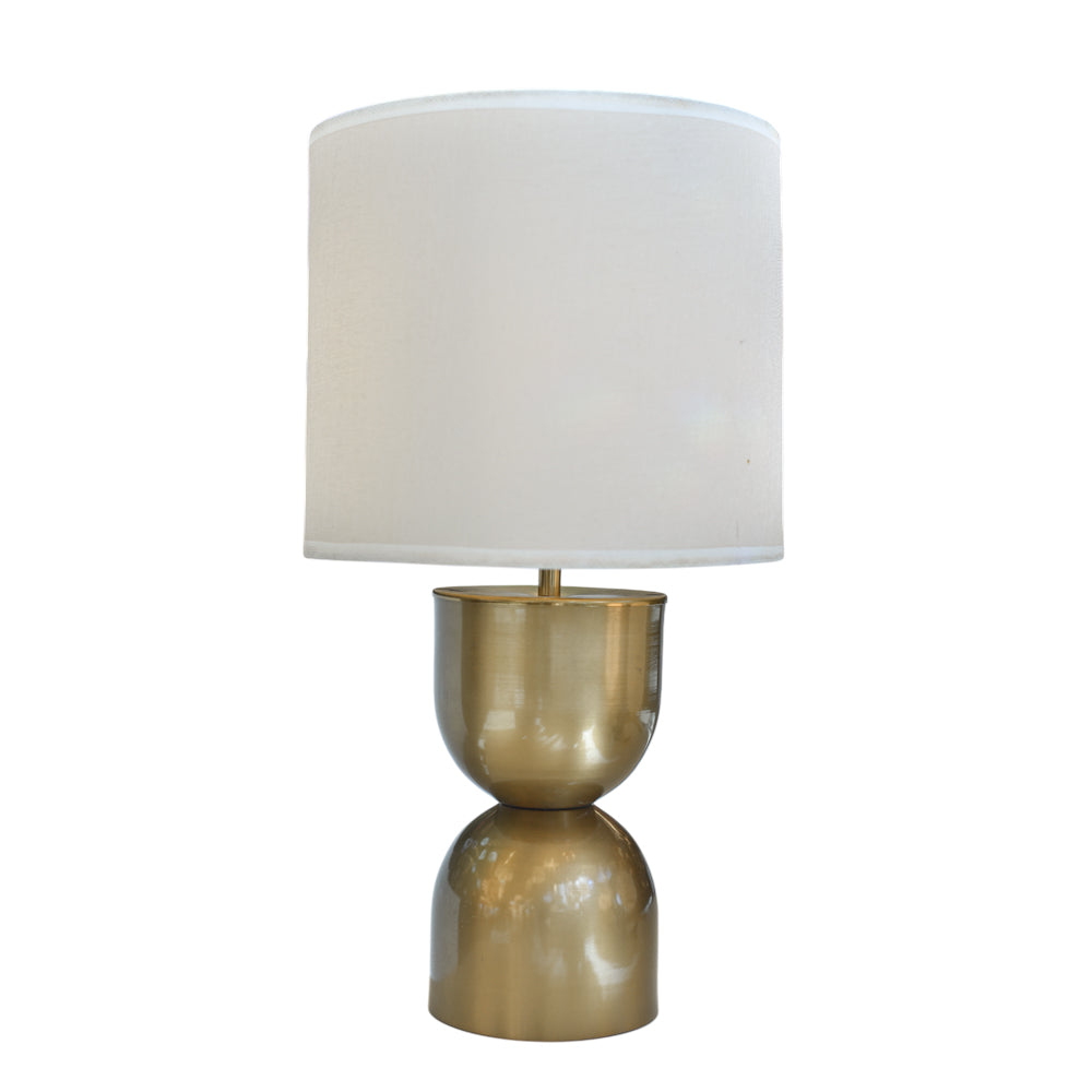 Layal table lamp dark bronze with oxide lampshade