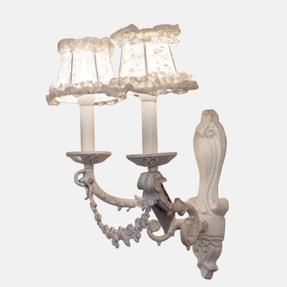 أبليك أبيض من ميلودي ثنائي اللمبة