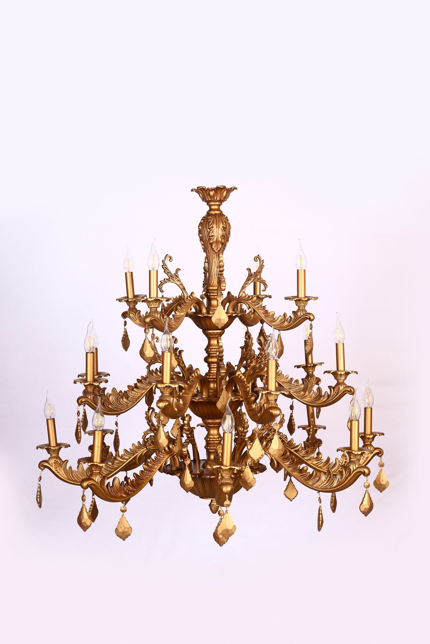 Moscow Chandelier, 20 Lights, Aluminum, 125×108cm - Brandy